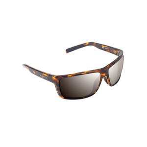 Bajio Sigs Sunglasses Polarized in Brown Tort Gloss with Silver Mirror Plastic